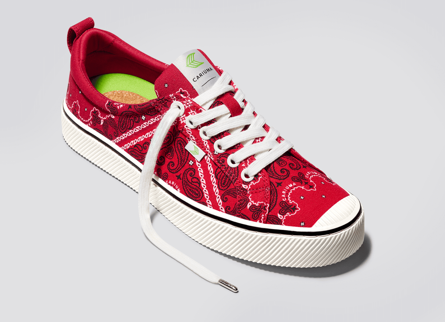 OCA Low Red Bandana Canvas Sneaker Women