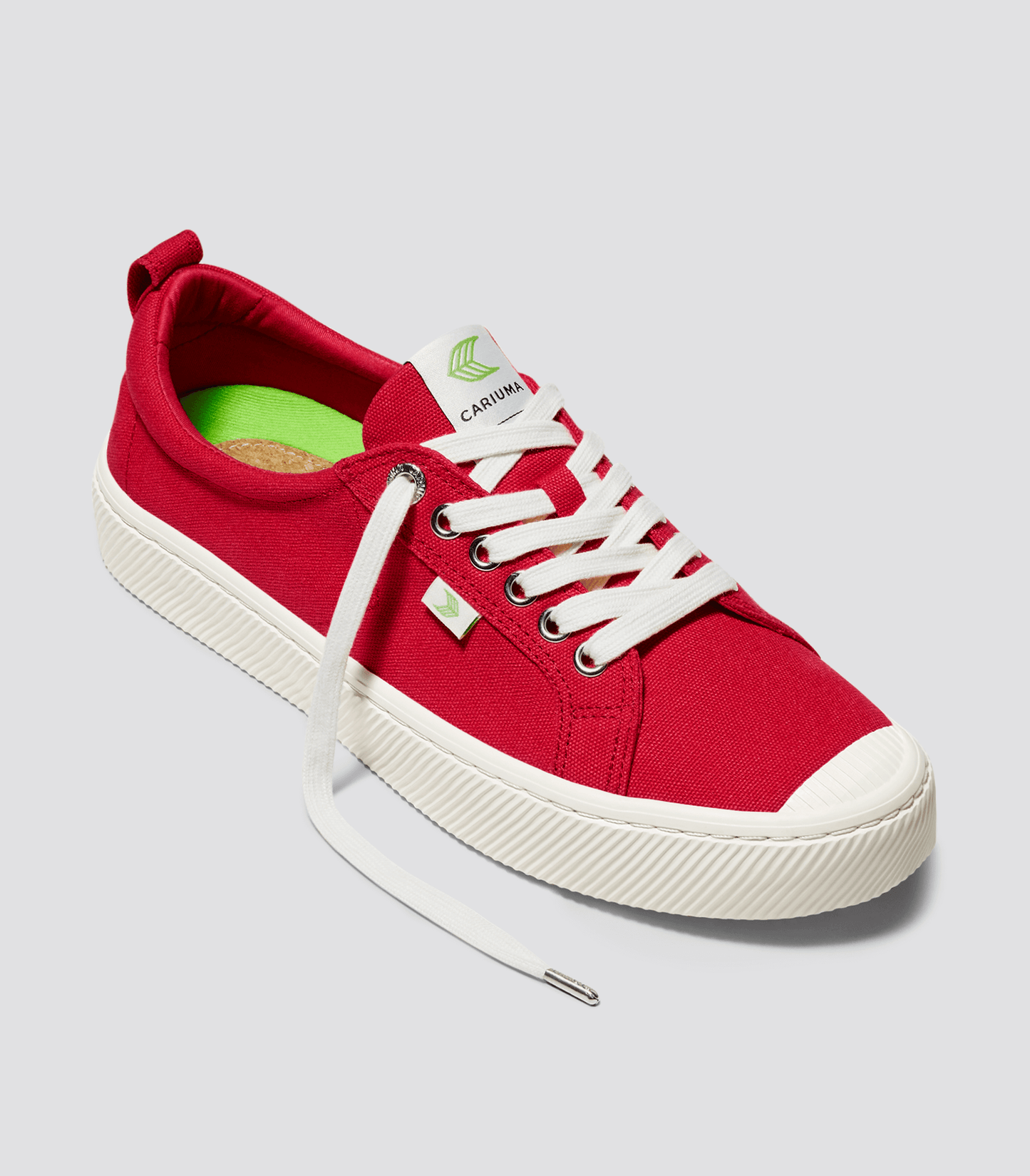 OCA Low Red Canvas Sneaker Women