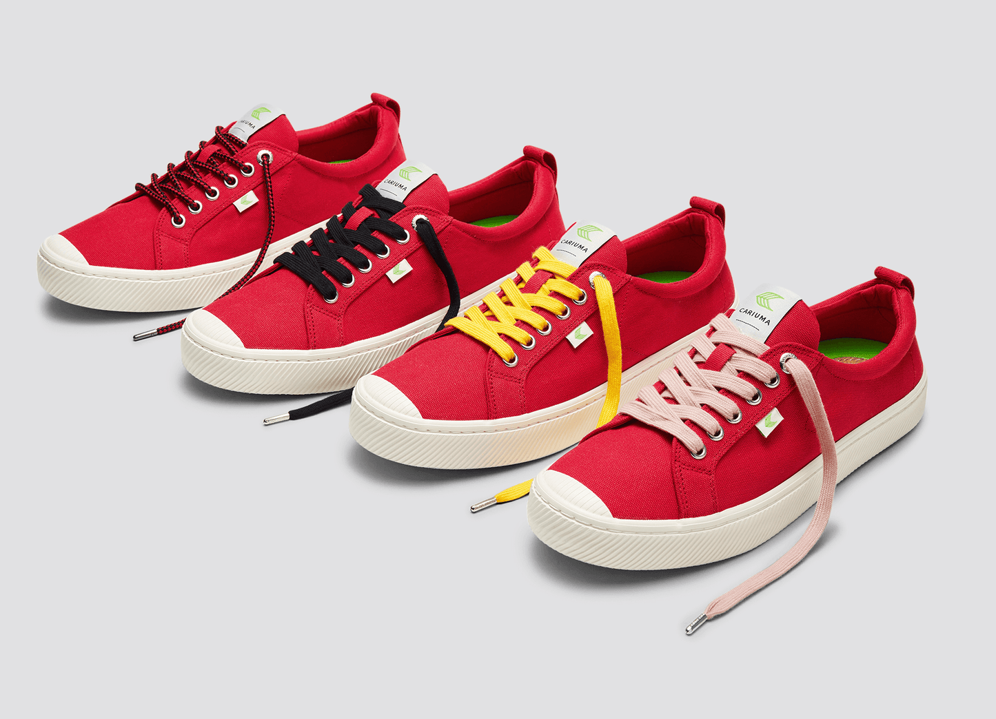 OCA Low Red Canvas Sneaker Women