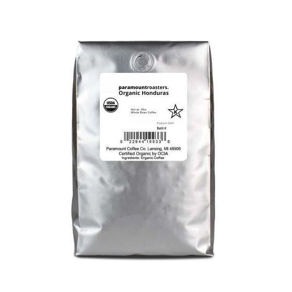 Organic Honduras 5lb Whole Bean Coffee