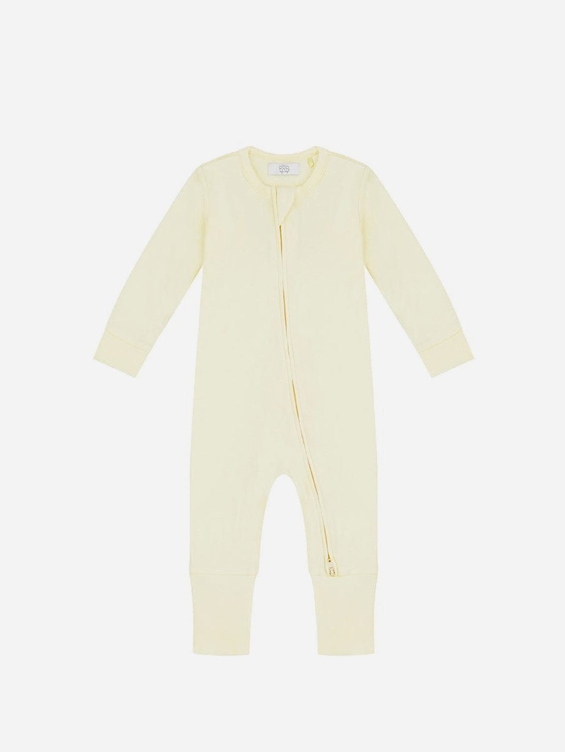 Pop My Way Organic Cotton Zippered Sleepsuit | Lemon Lemon / 3-6 months