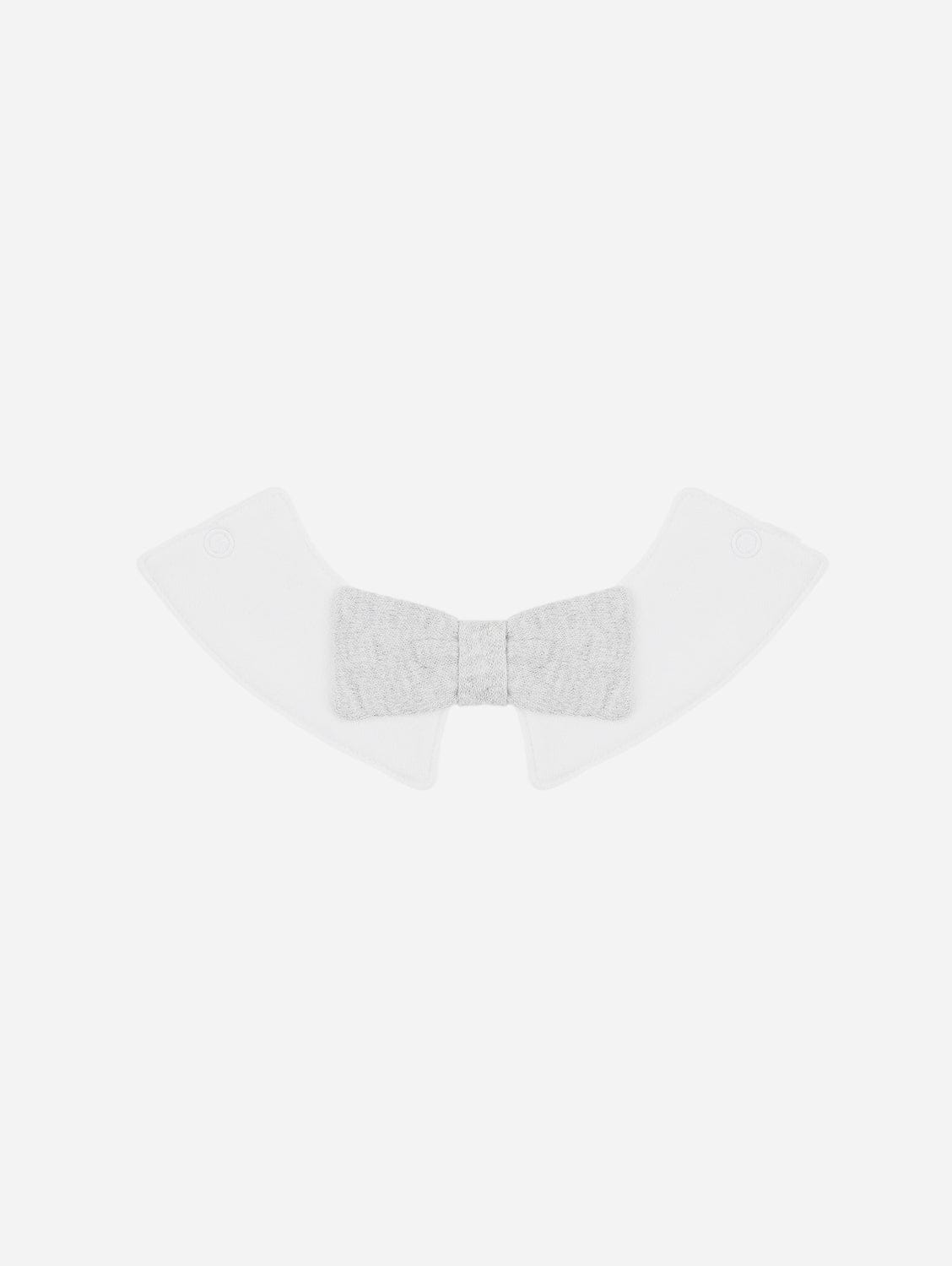 Pop My Way Organic Cotton Bow Tie Collar | Grey