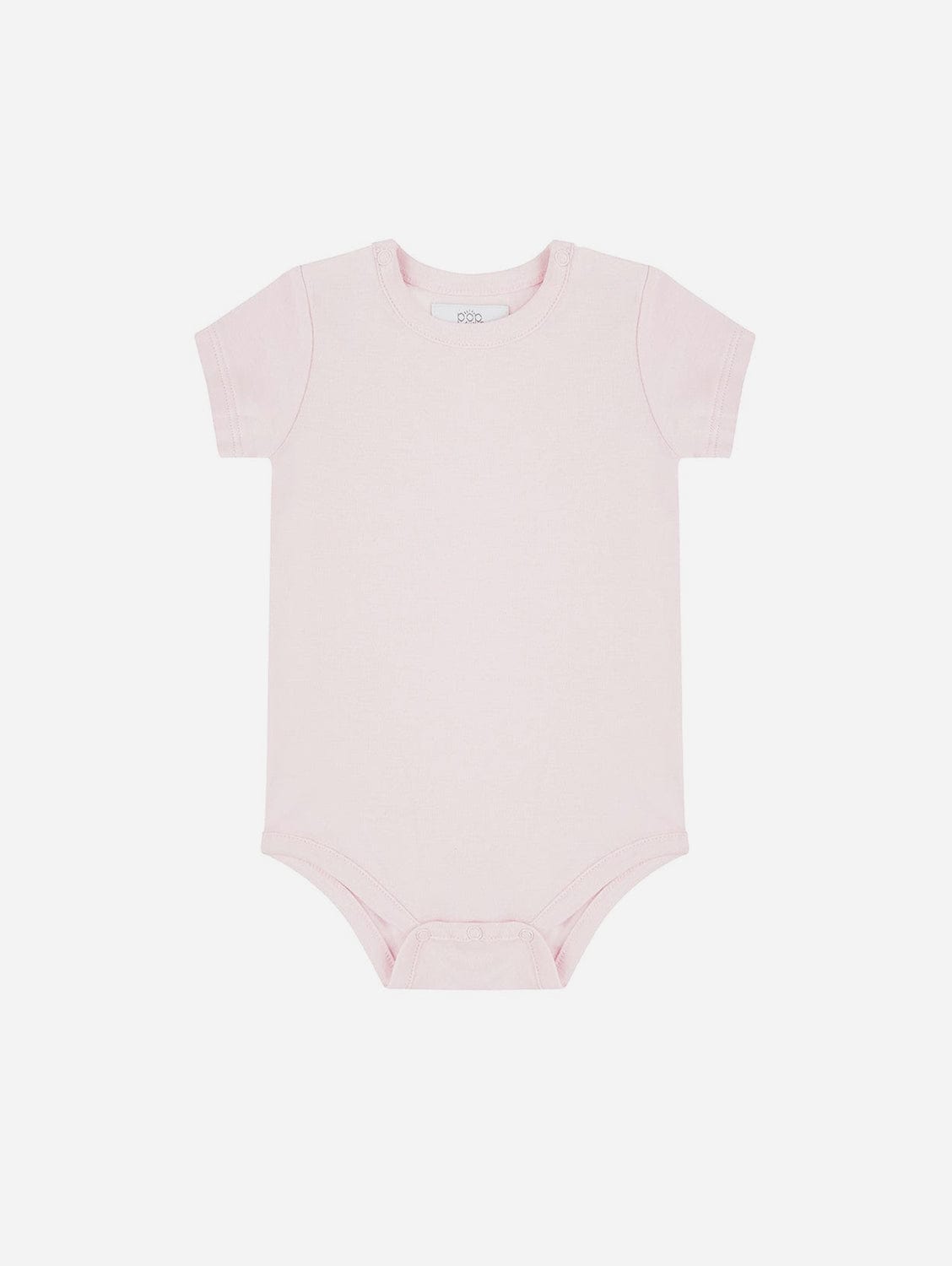 Pop My Way Organic Cotton Short Sleeved Bodysuit | Pink