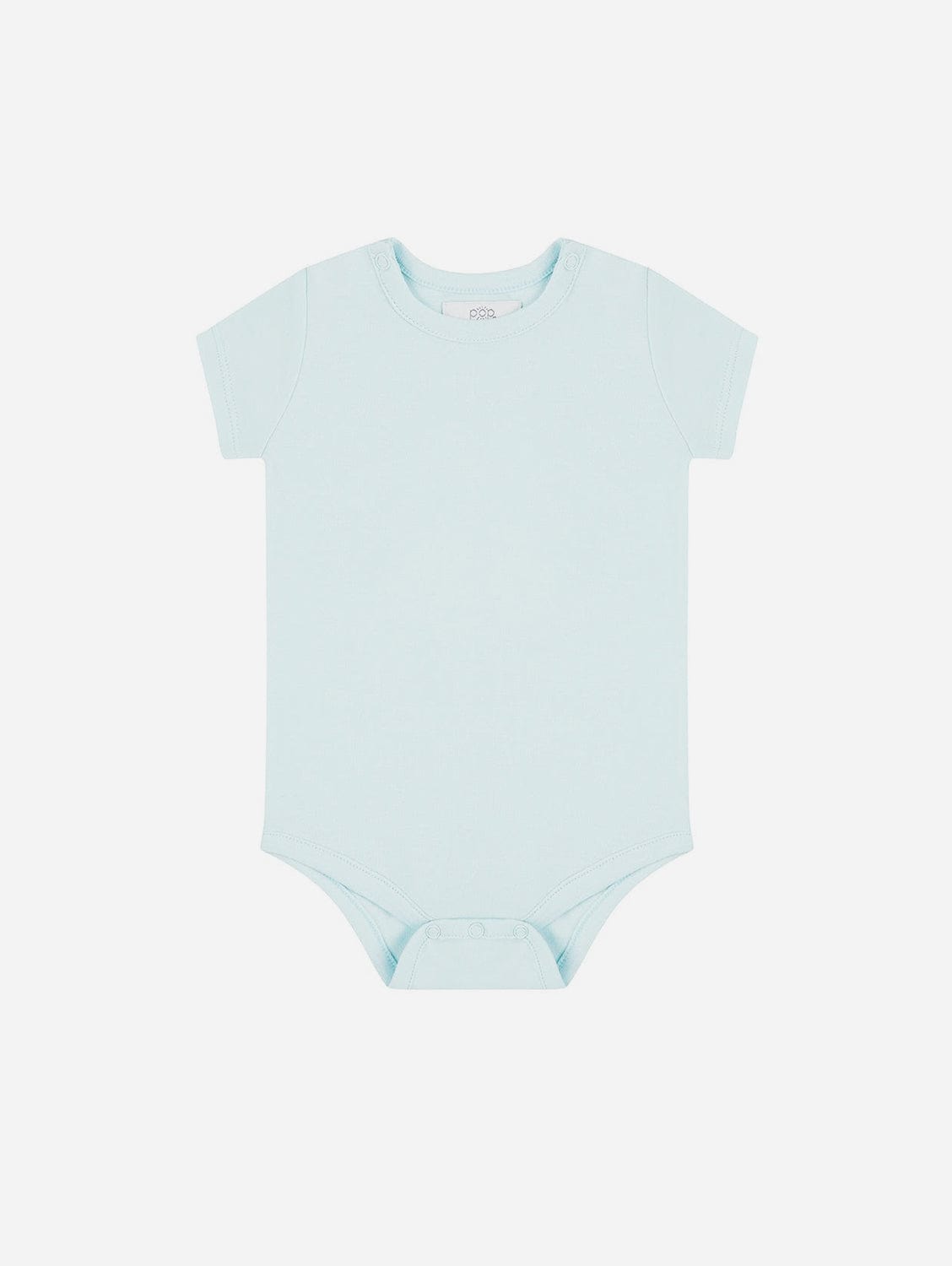 Organic Cotton Short Sleeved Bodysuit | Sky Blue