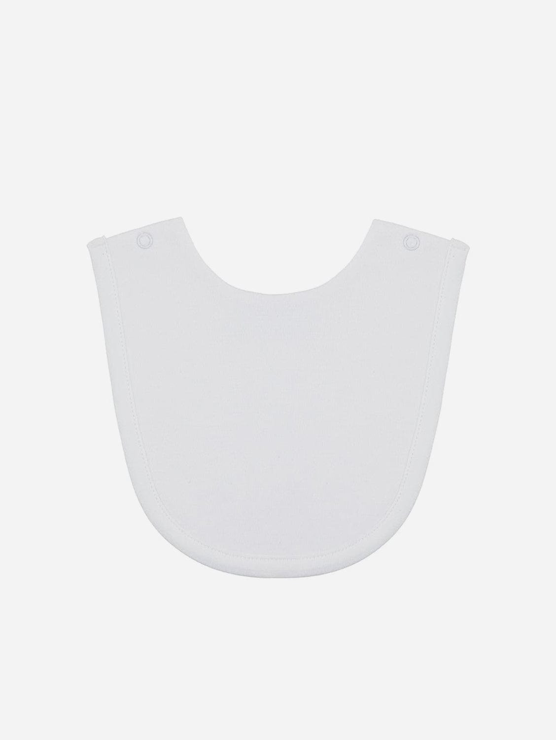 Pop My Way Organic Cotton Bib | White White / 6-18 months