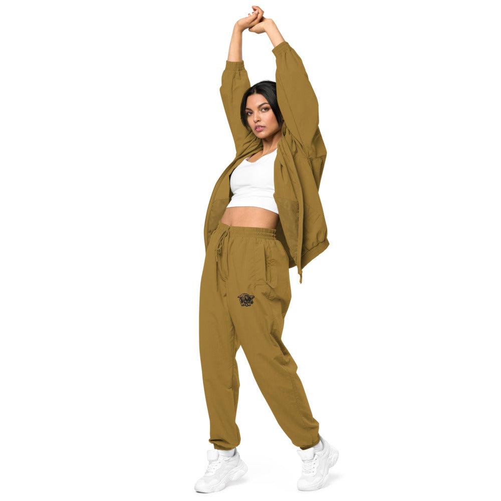 VEGAN Embroidered Recycled tracksuit Pants