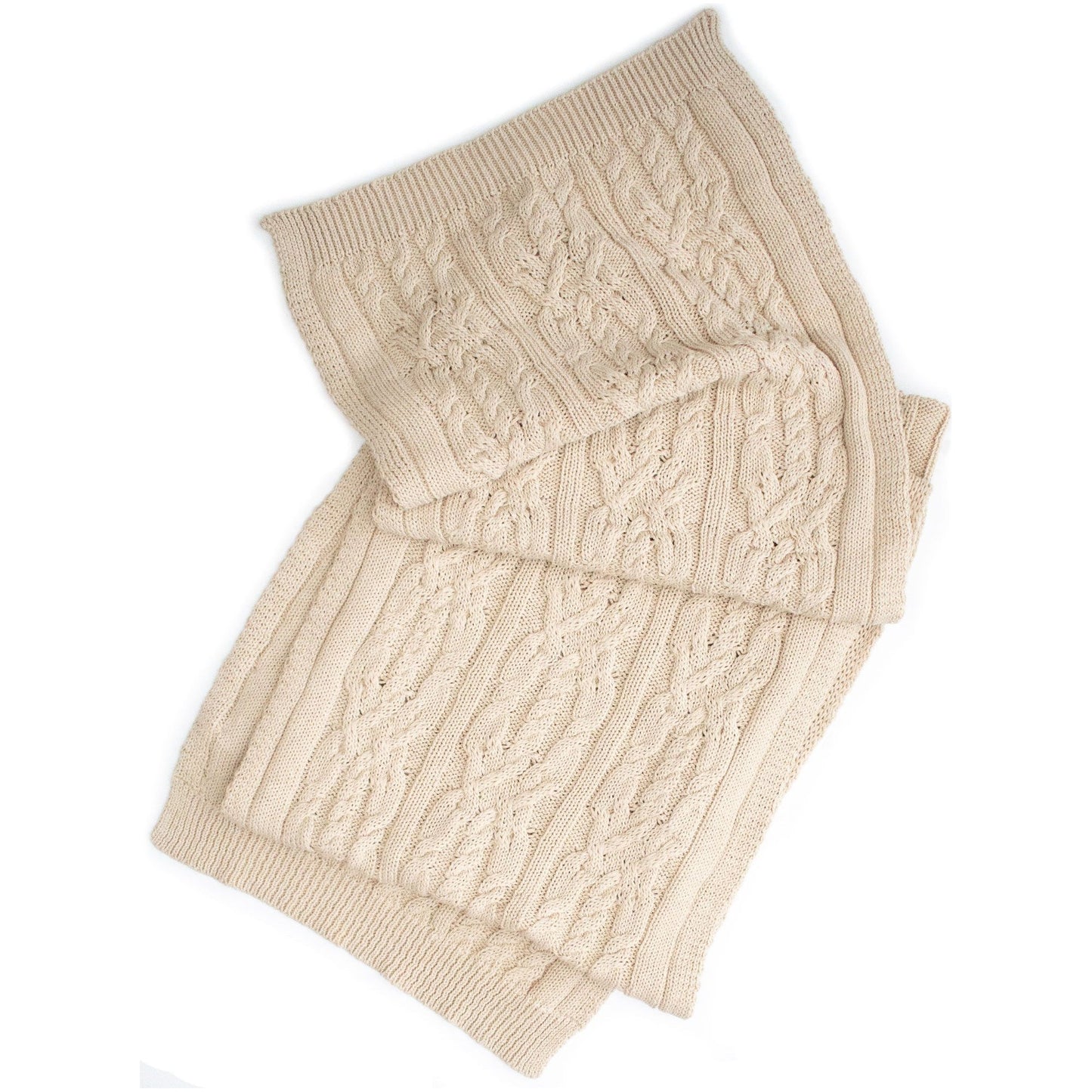 Recycled Braided Knit Scarf