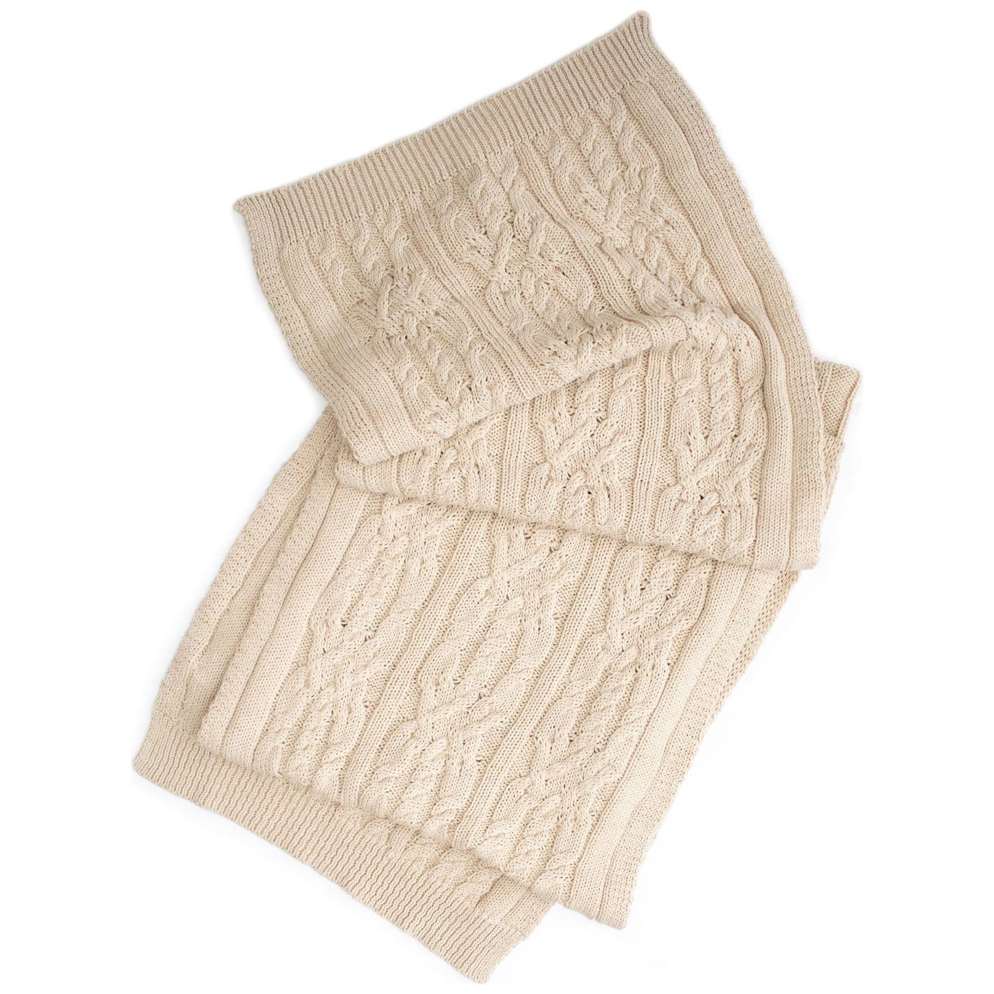 Recycled Braided Knit Scarf