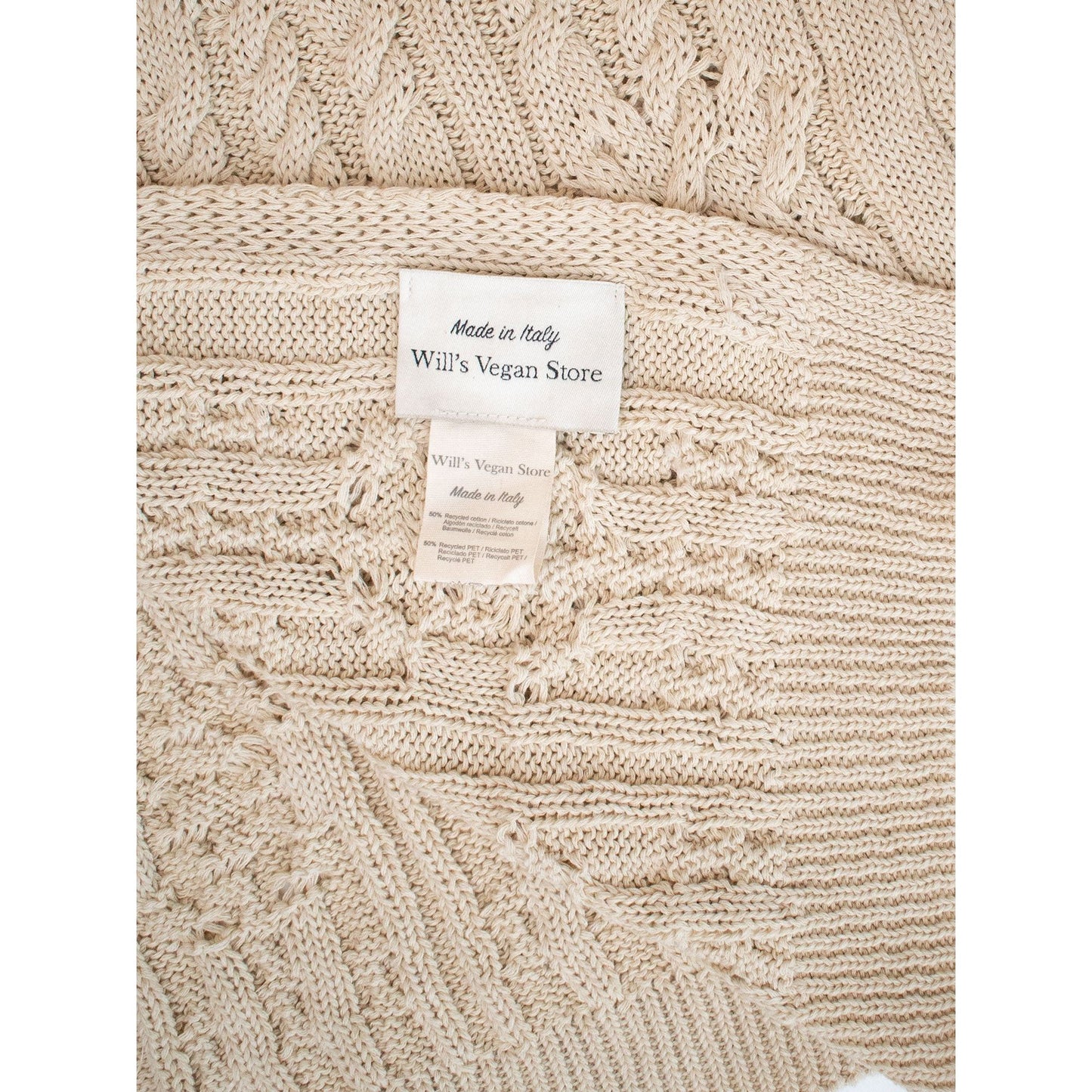 Recycled Braided Knit Scarf