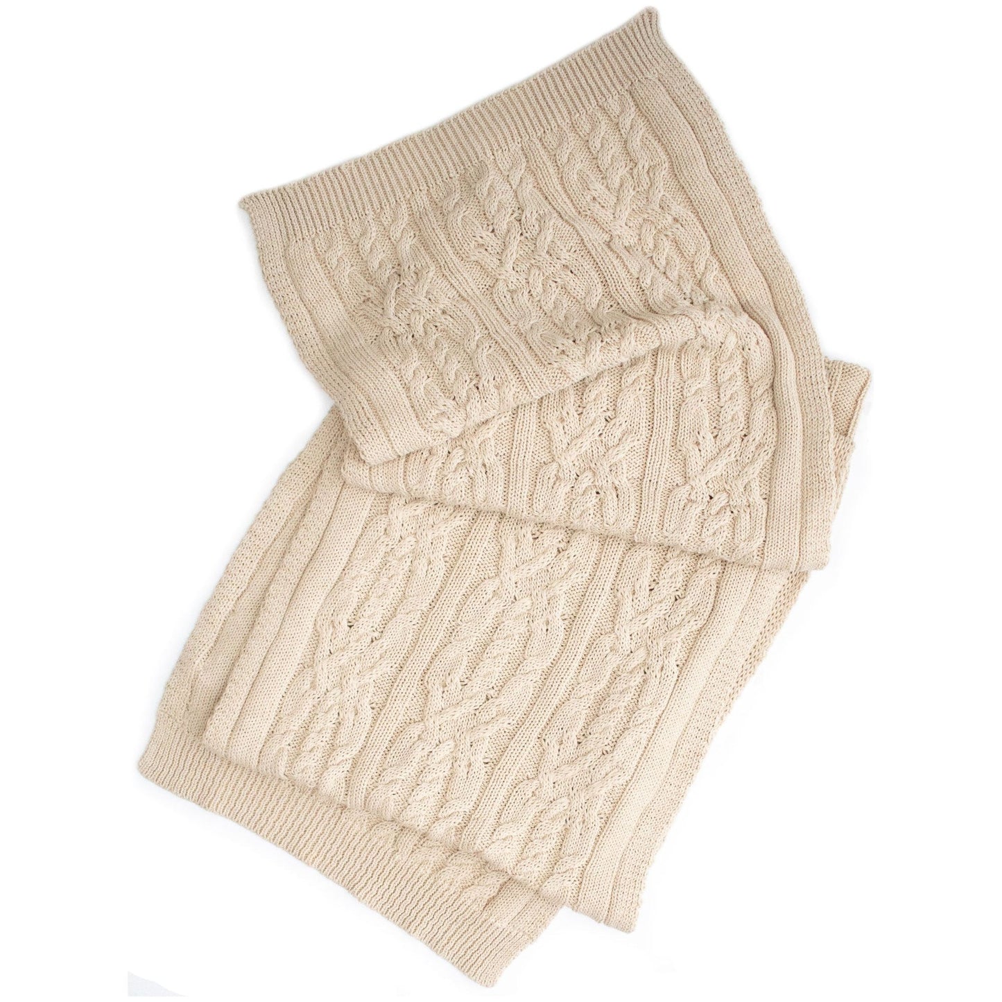 Recycled Braided Knit Scarf