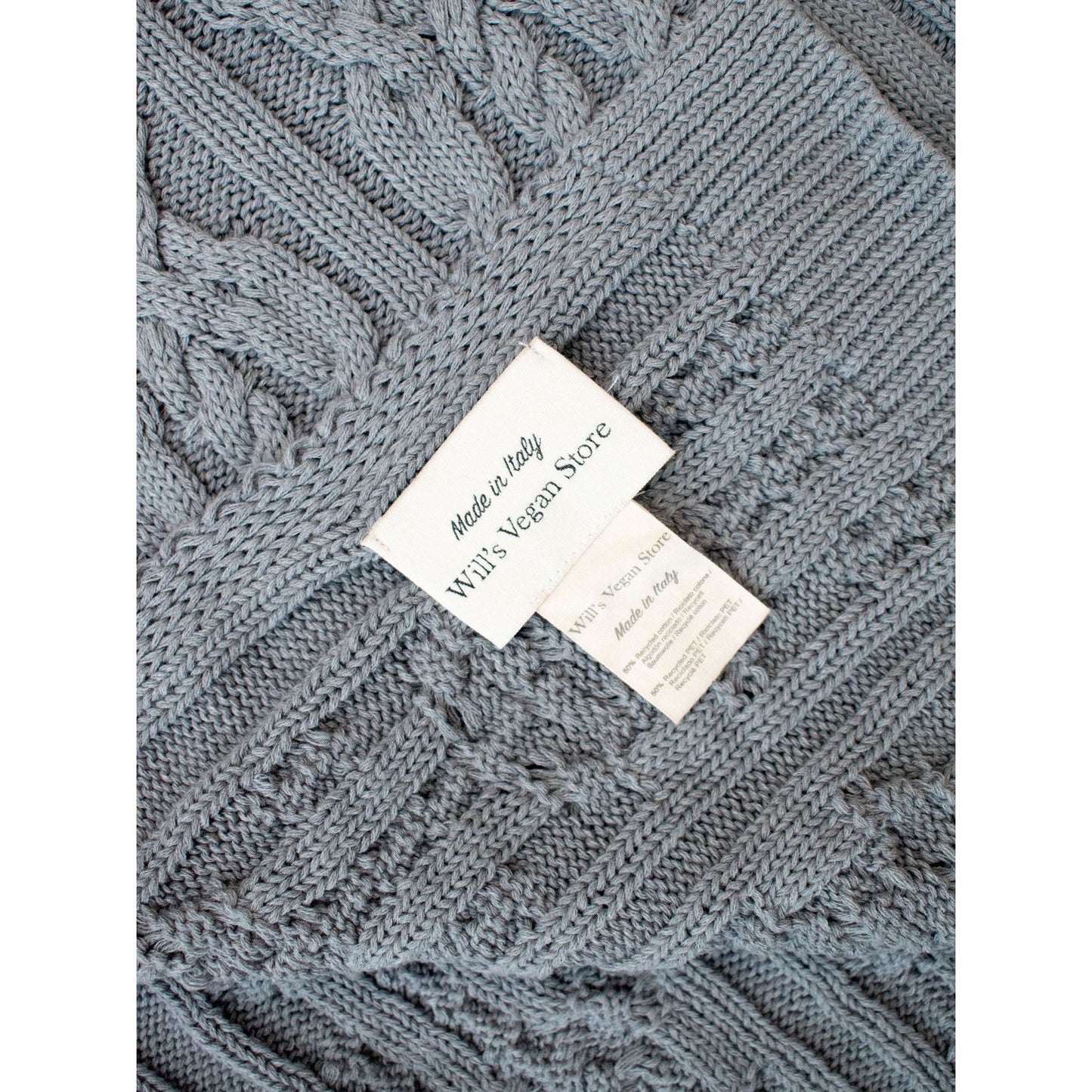 Recycled Braided Knit Scarf