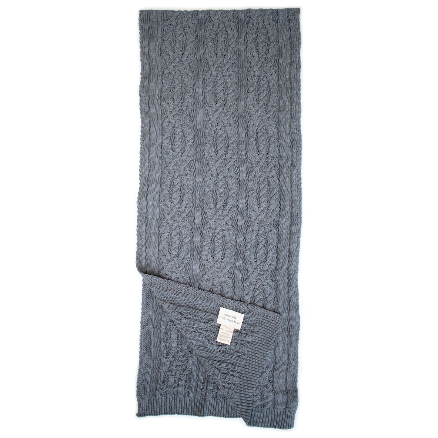 Recycled Braided Knit Scarf