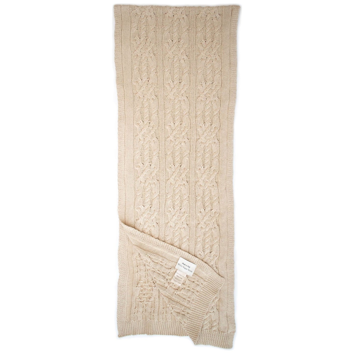Recycled Braided Knit Scarf
