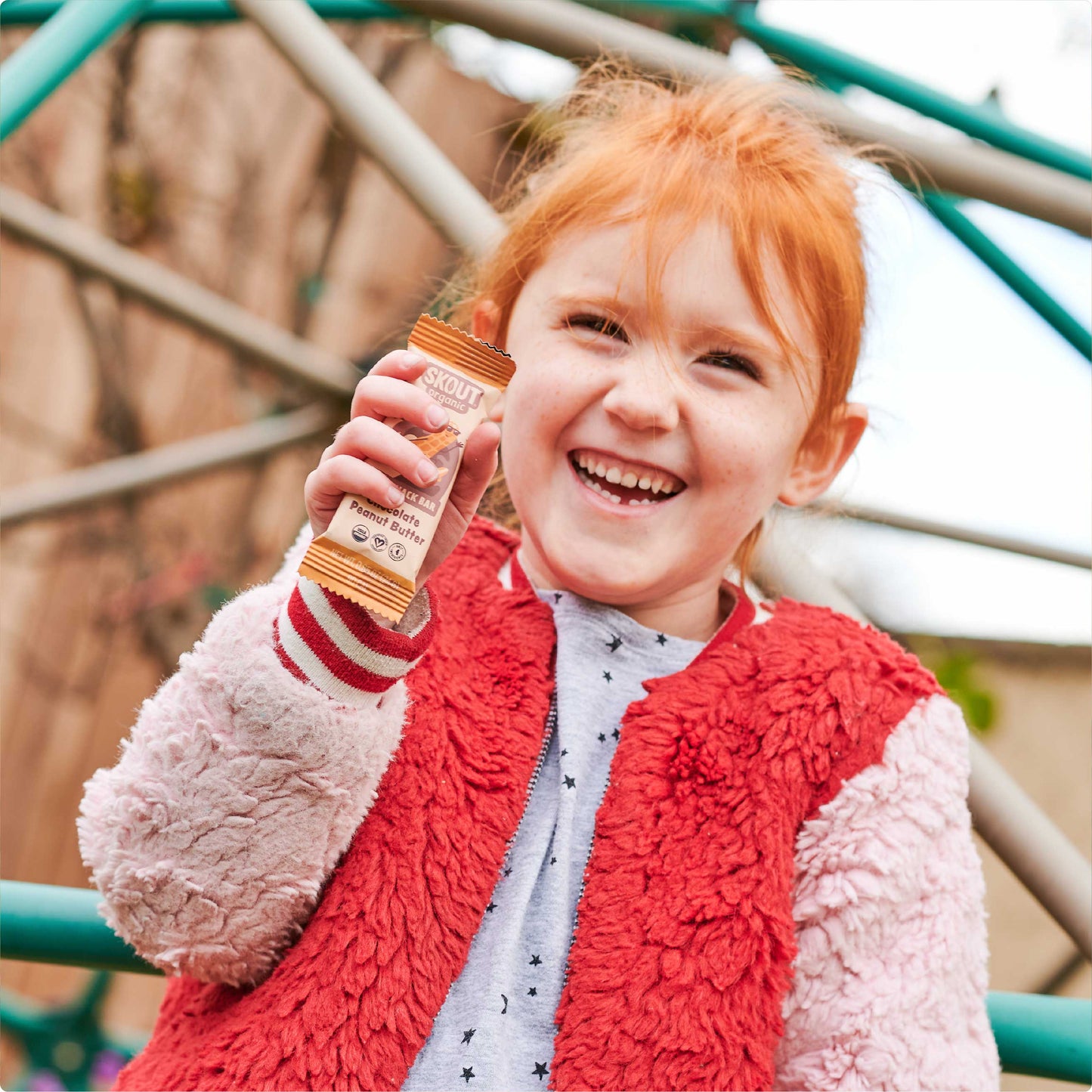 Skout Organic Chocolate Peanut Butter Kids Bar - Vegan America