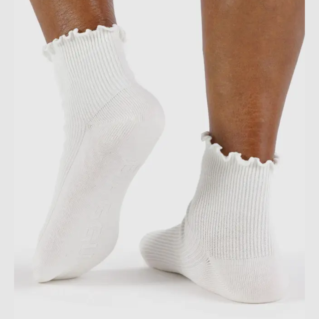 Lettuce Edge Socks Set of 2 in White from BAGGU