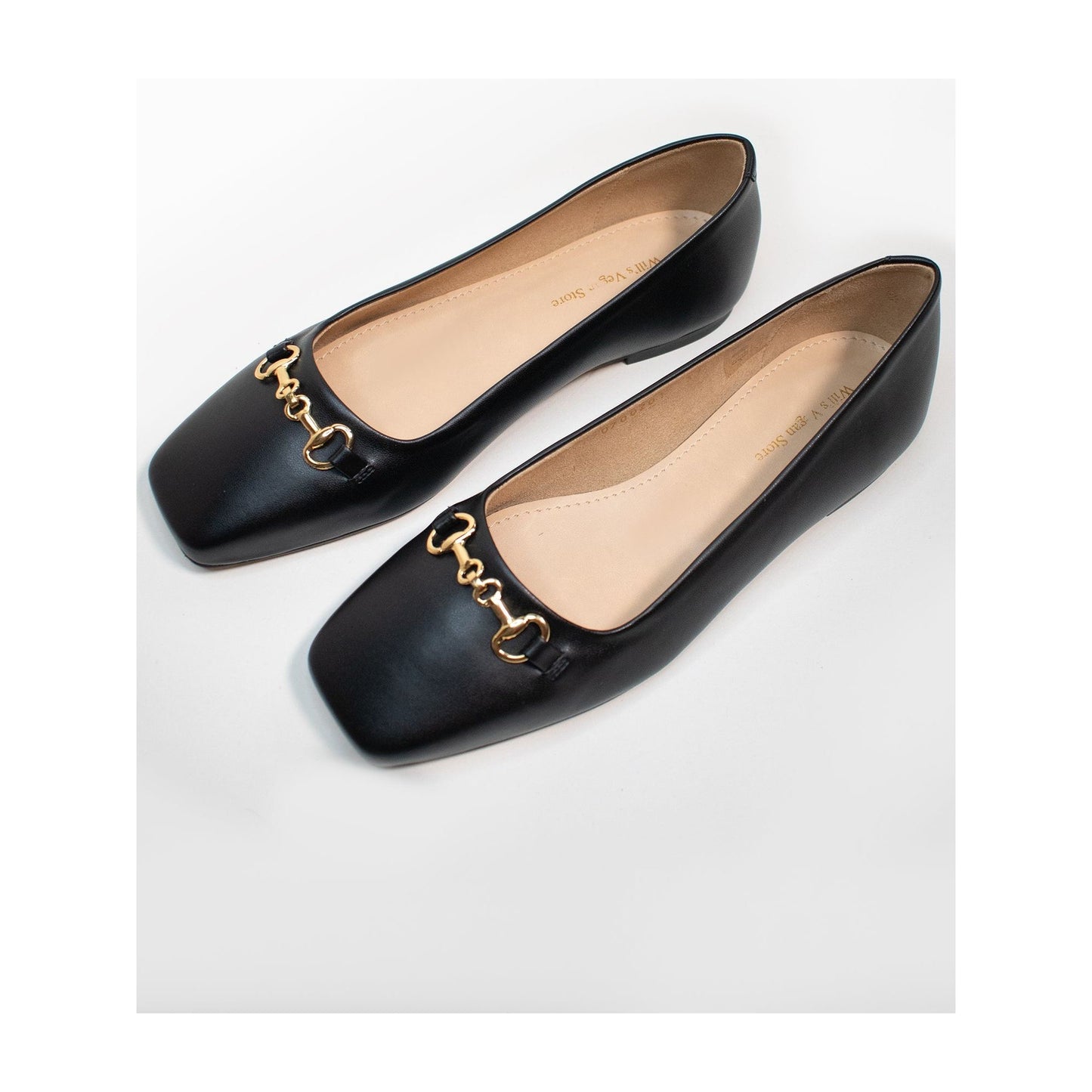 Square Toe Ballet Flats