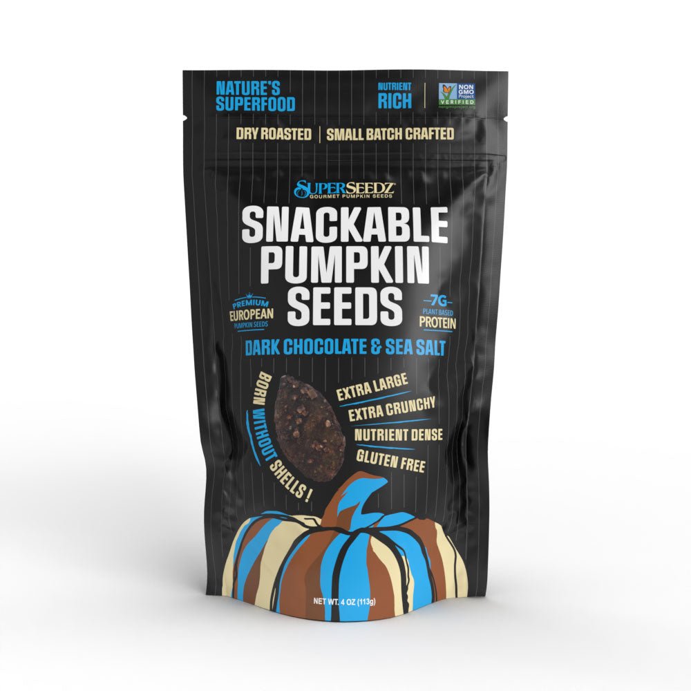 š« Dark Chocolate & Sea Salt Gourmet Pumpkin Seeds ā Roasted, Premium European Pepitas, Antioxidant Boost - Vegan America