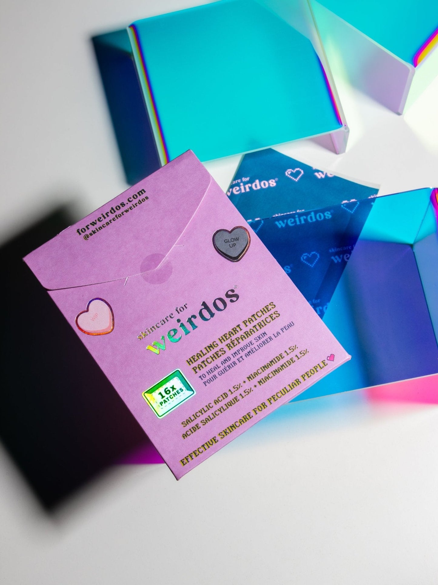 16 healing heart pimple patches - Vegan America