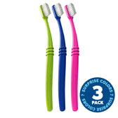 Toothbrush in Lightweight Paper Packaging - Surprise Colors | 3 Pack - Vegan America