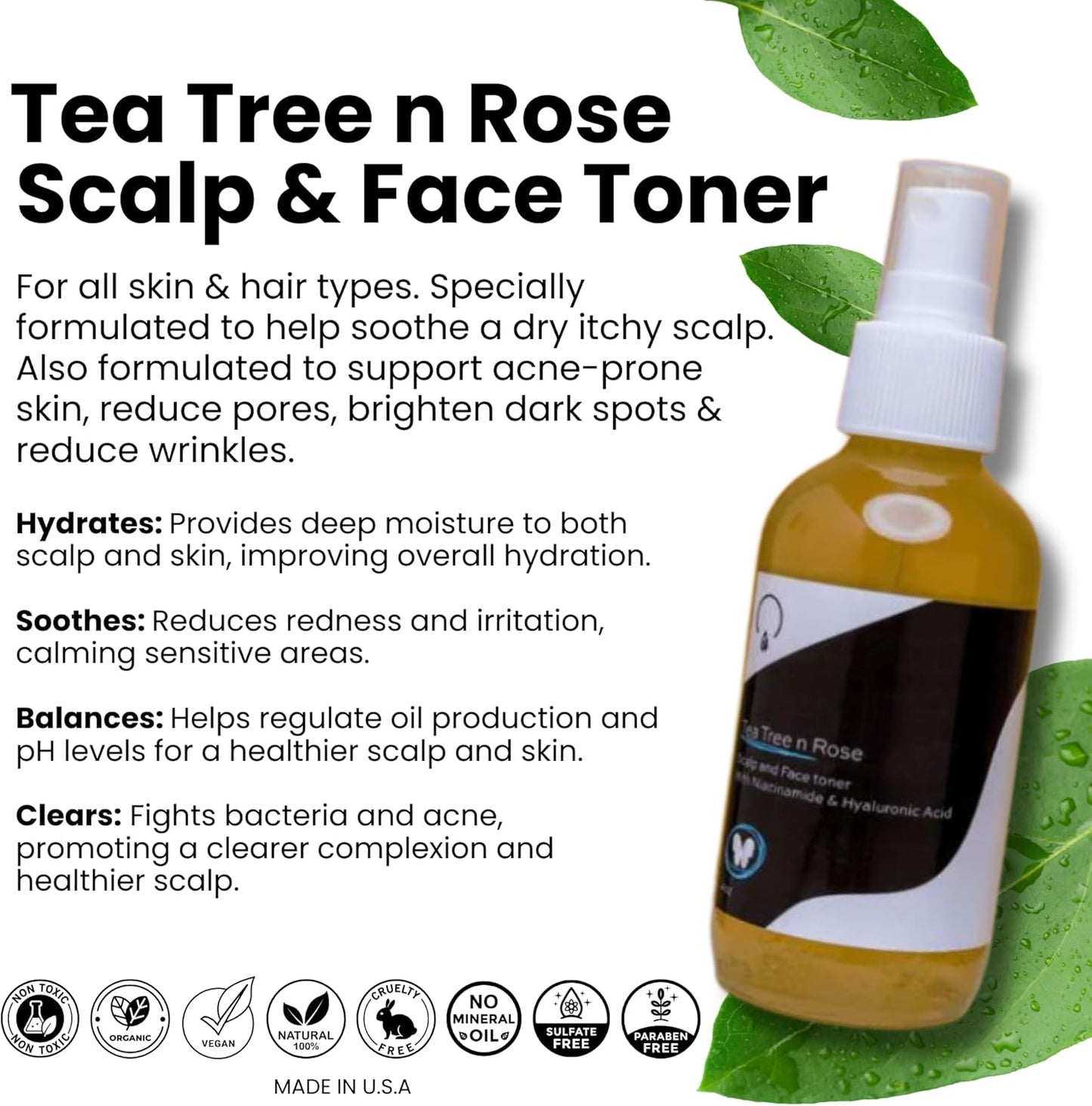 Scalp and Face Toner - Vegan America