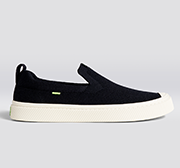 IBI SLIP-ON Black Knit Sneaker Women