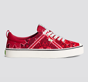 OCA Low Red Bandana Canvas Sneaker Women