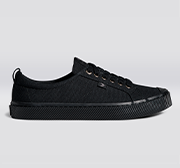 OCA Low All Black Canvas Sneaker Women