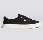 OCA Low Black Canvas Sneaker Women