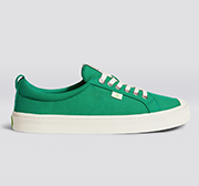 OCA Low Green Canvas Sneaker Women