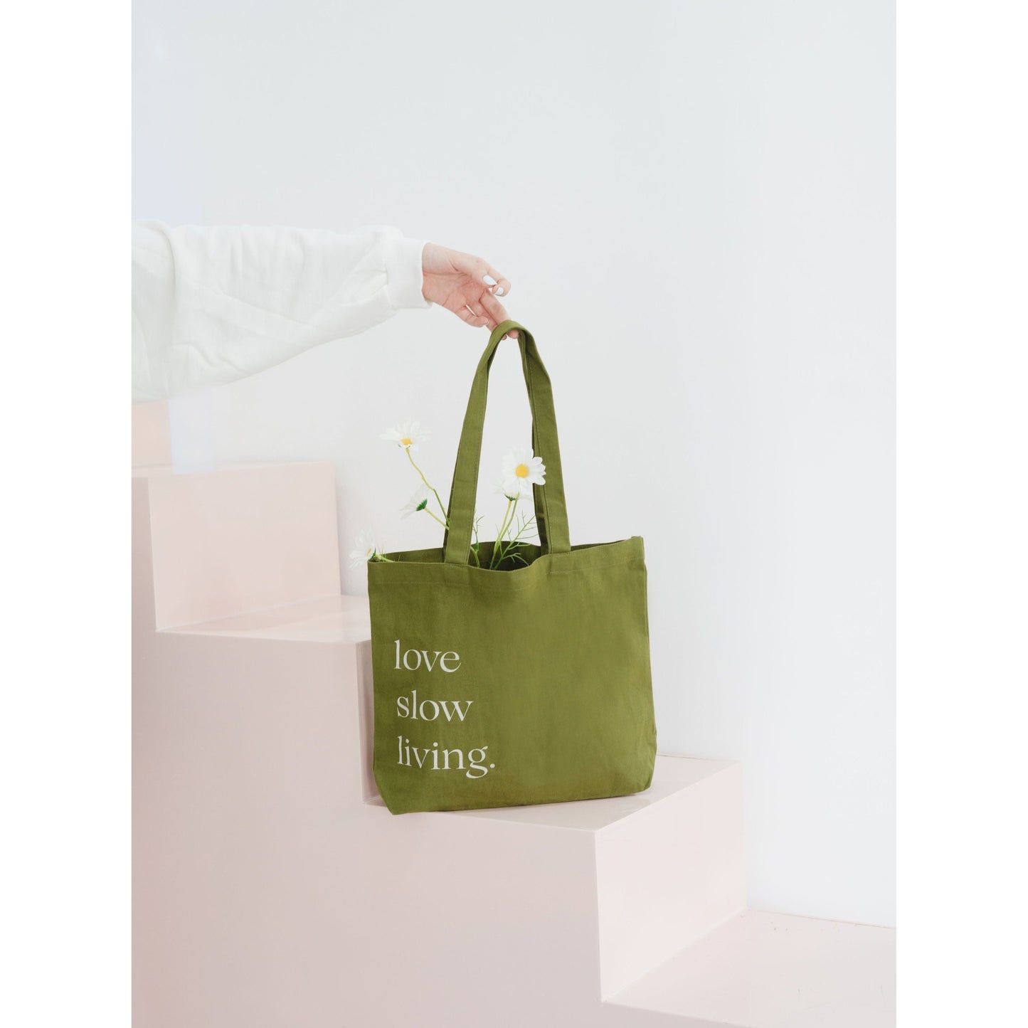 Love Slow Living Tote Bag