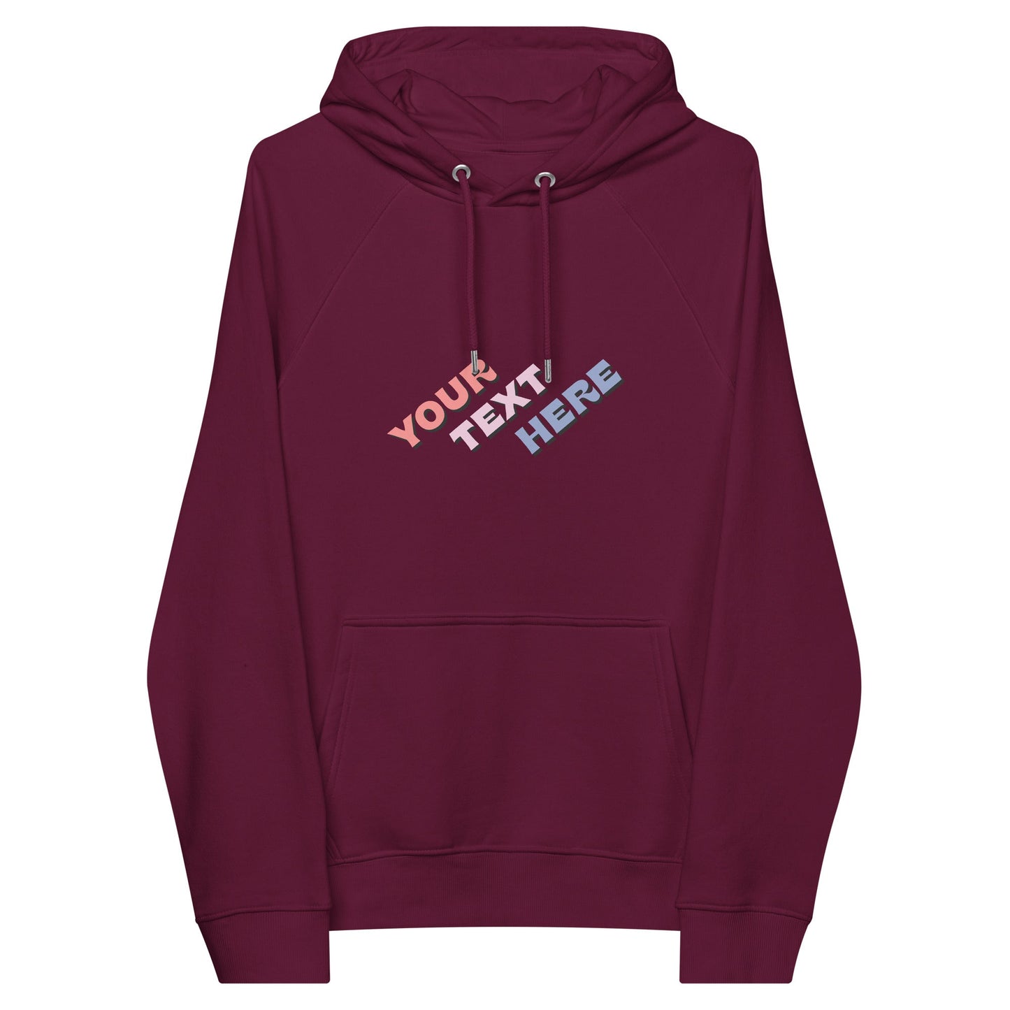 *CUSTOMIZABLE* Unisex Eco Raglan Hoodie