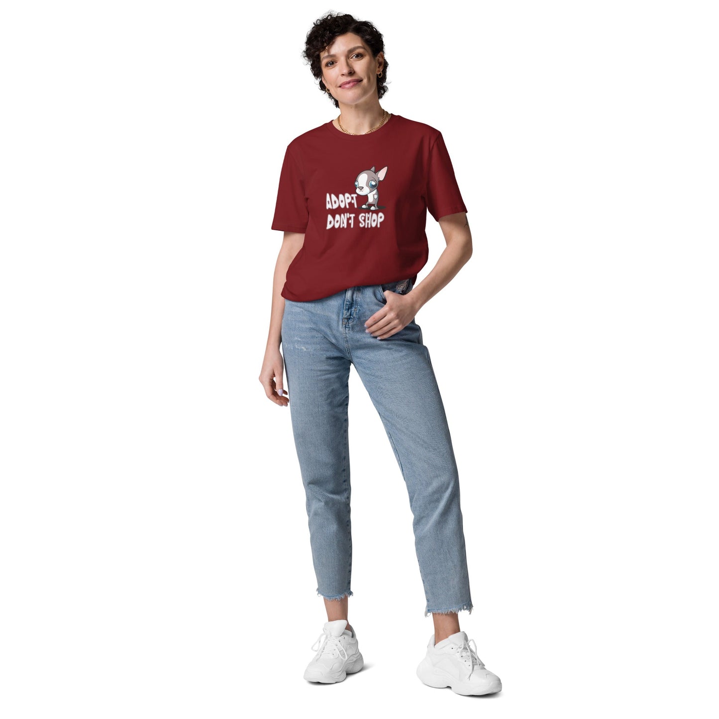 Adopt Don't Shop Unisex organic cotton t-shirt