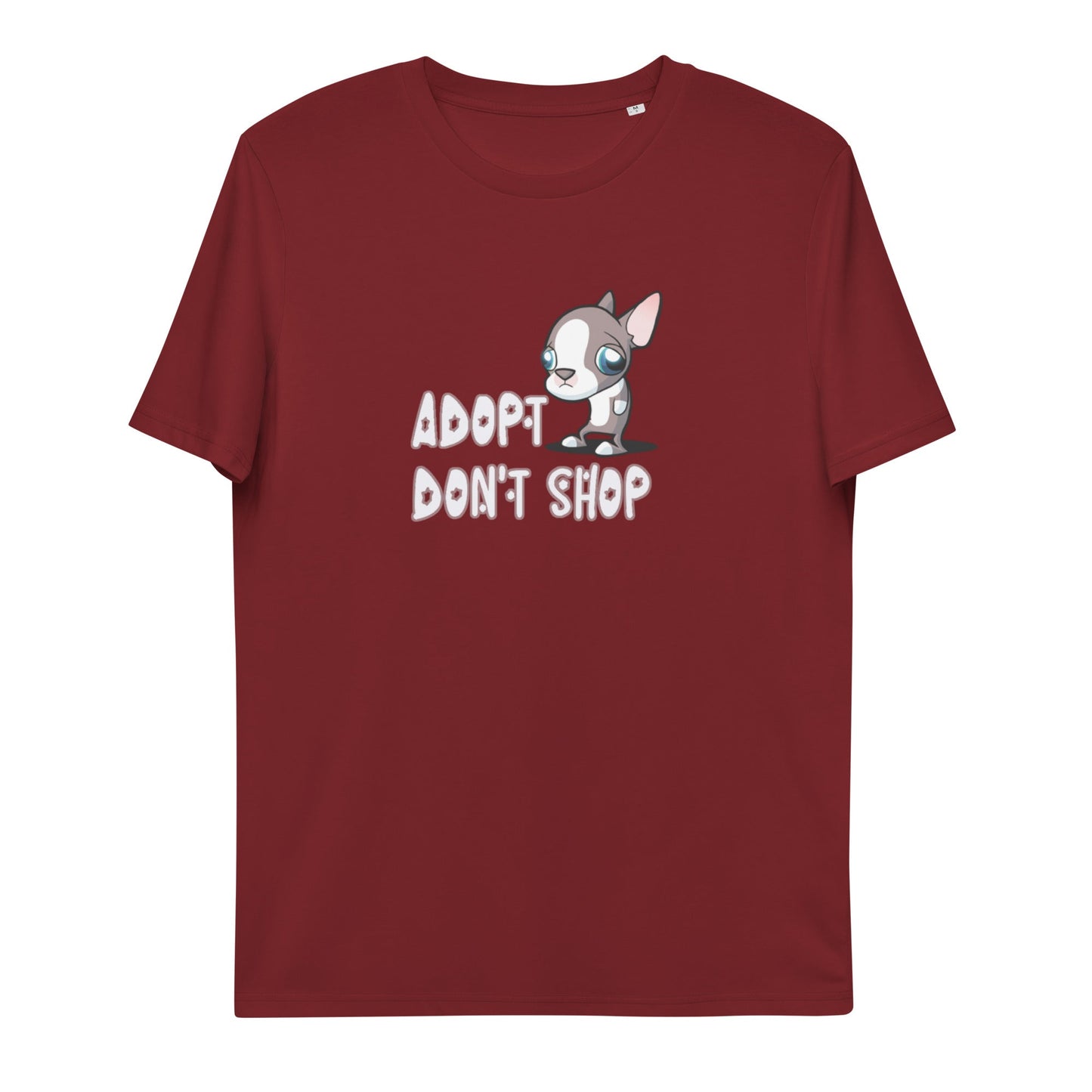 Adopt Don't Shop Unisex organic cotton t-shirt