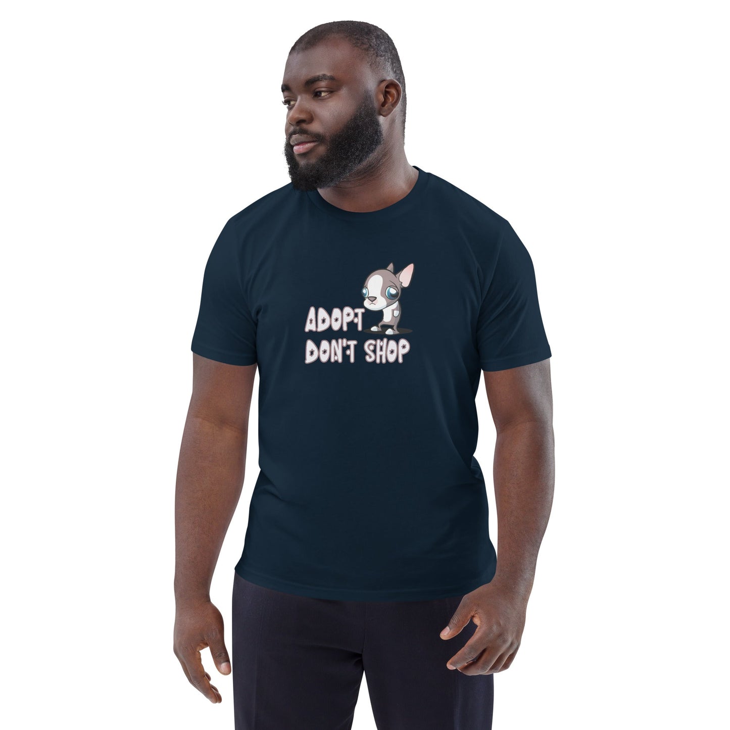 Adopt Don't Shop Unisex organic cotton t-shirt