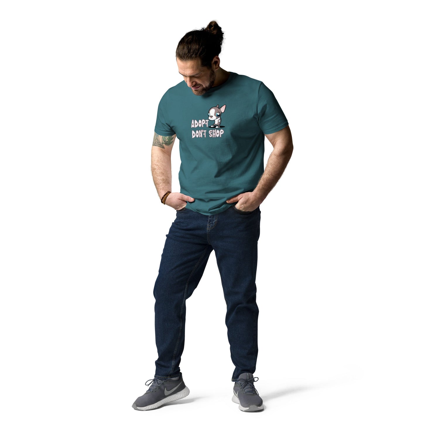 Adopt Don't Shop Unisex organic cotton t-shirt