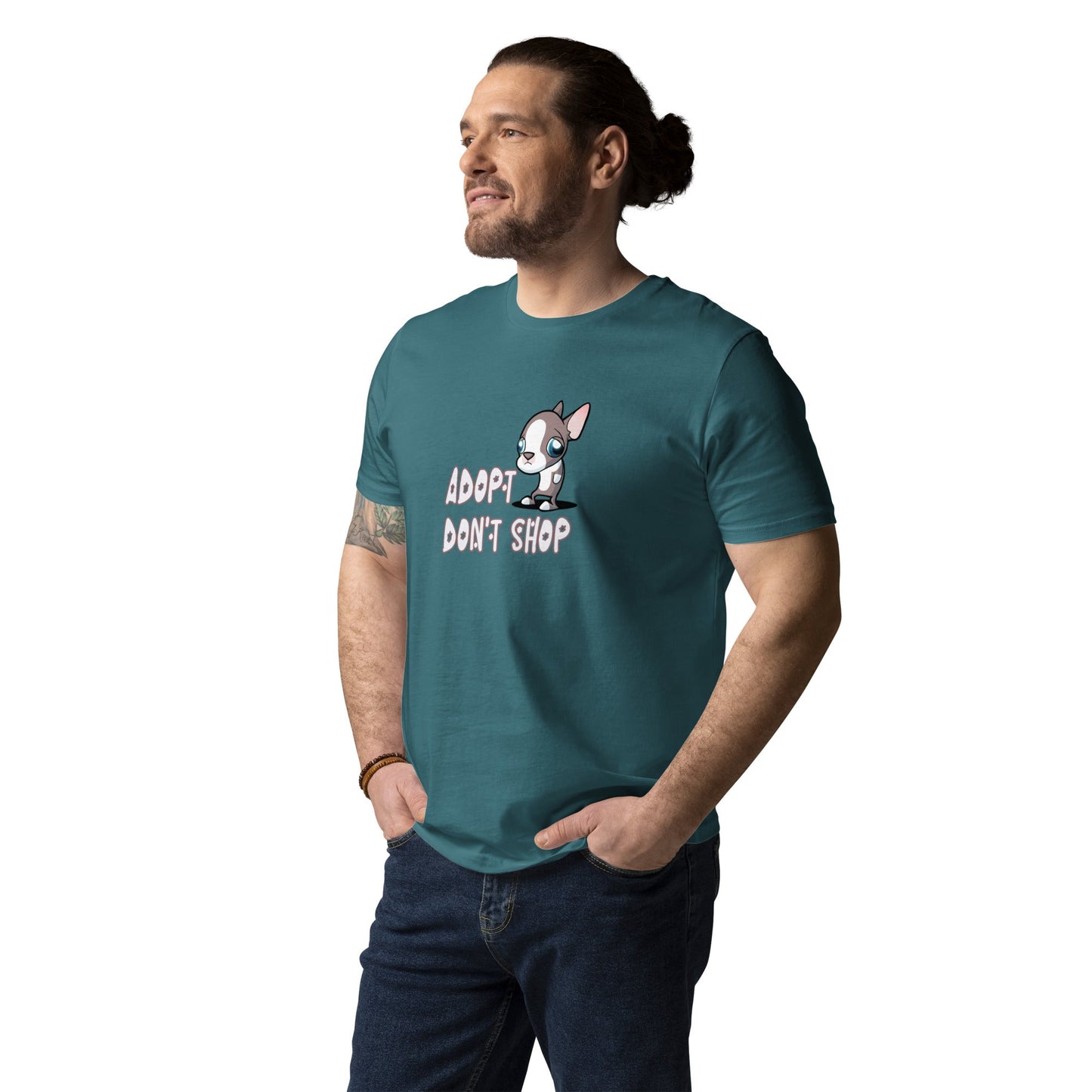 Adopt Don't Shop Unisex organic cotton t-shirt