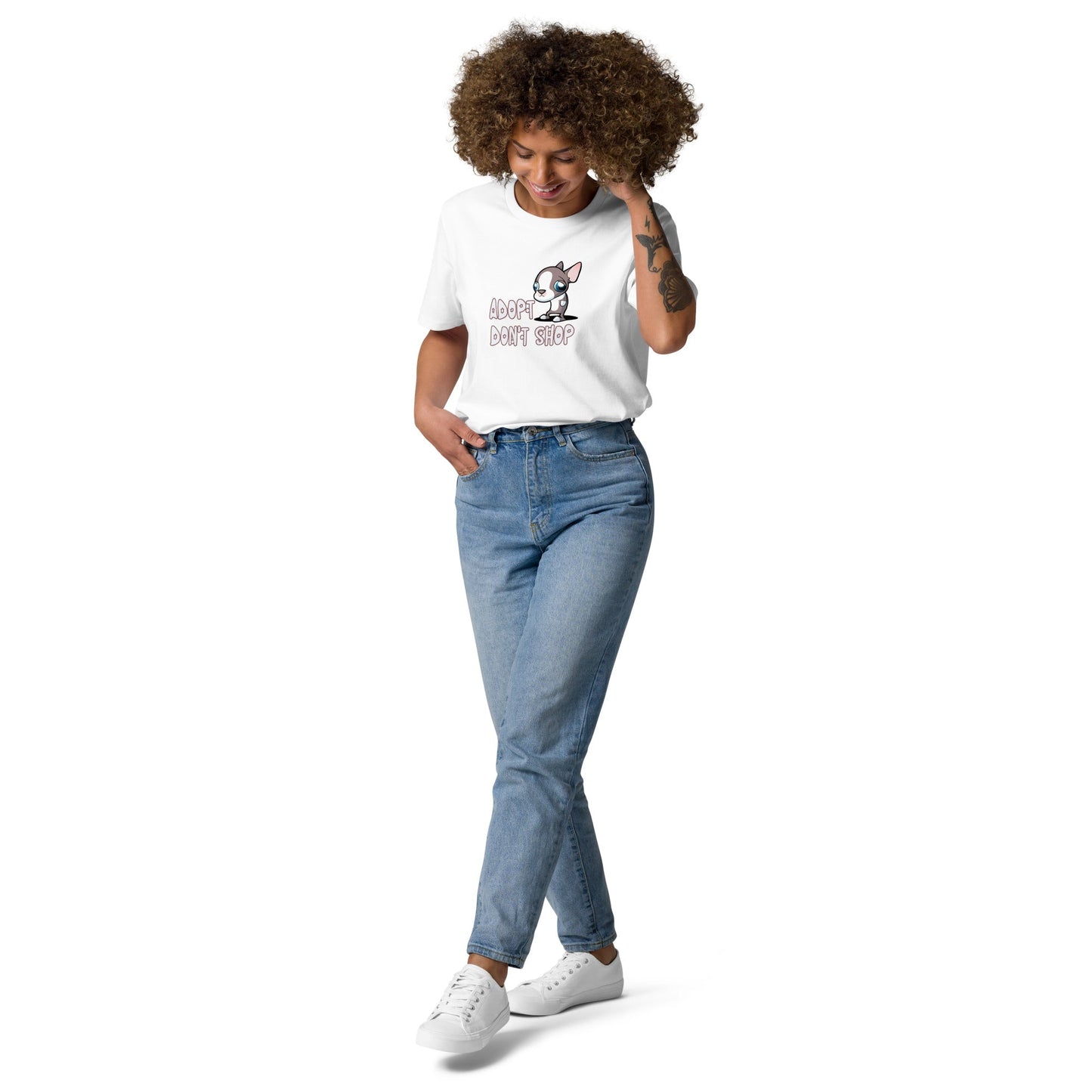 Adopt Don't Shop Unisex organic cotton t-shirt