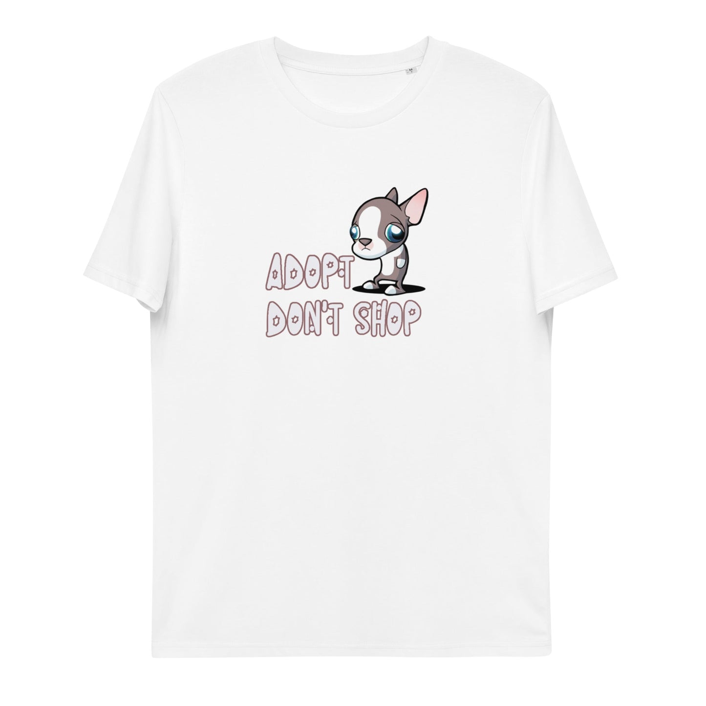 Adopt Don't Shop Unisex organic cotton t-shirt