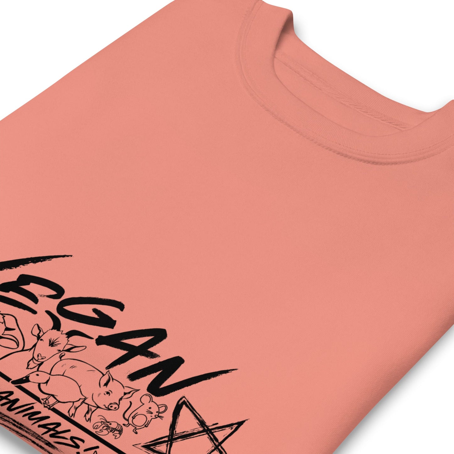 VEGAN " Means For The ANIMALS! " Unisex Premium Sweatshirt