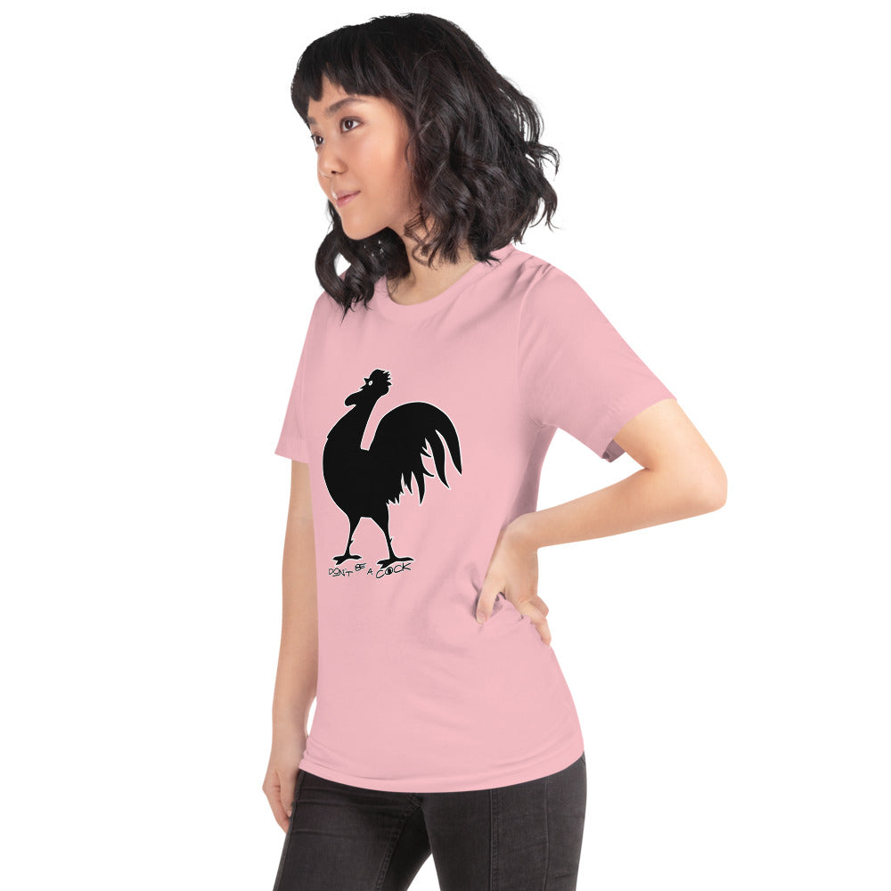 VEGAN " Don't Be A Cock" Short-Sleeve Unisex T-Shirt