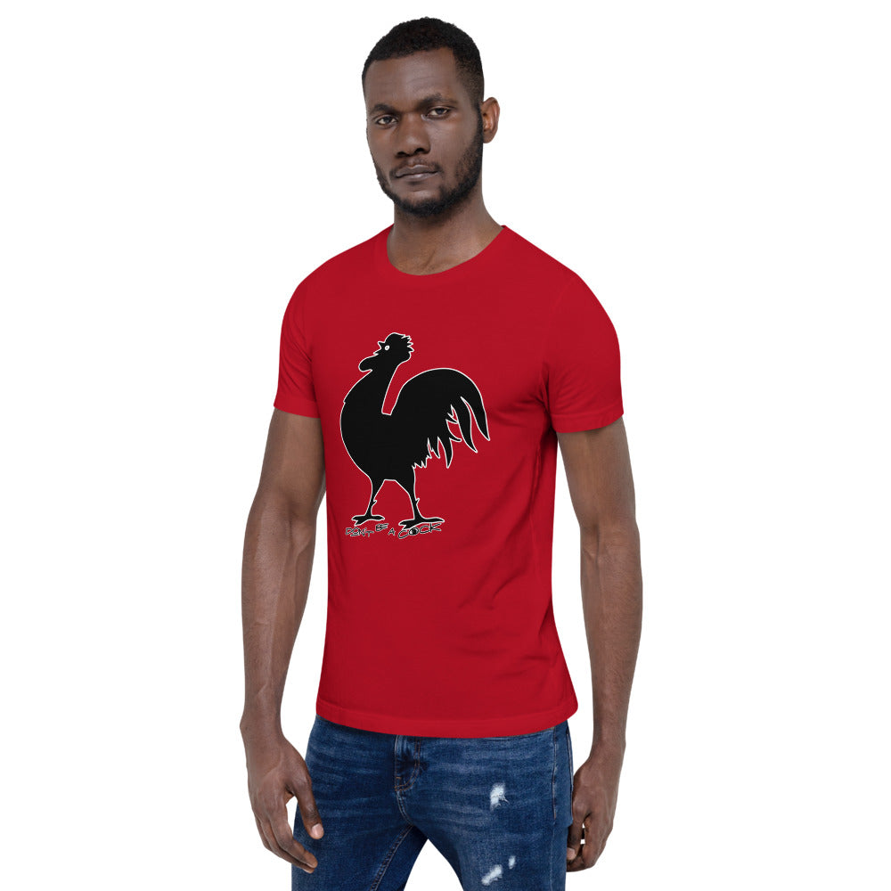 VEGAN " Don't Be A Cock" Short-Sleeve Unisex T-Shirt