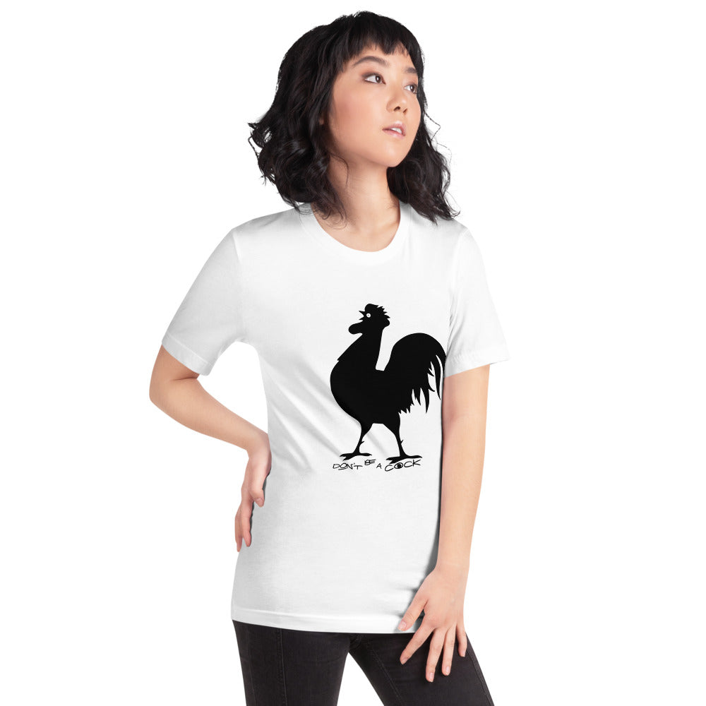 VEGAN " Don't Be A Cock" Short-Sleeve Unisex T-Shirt