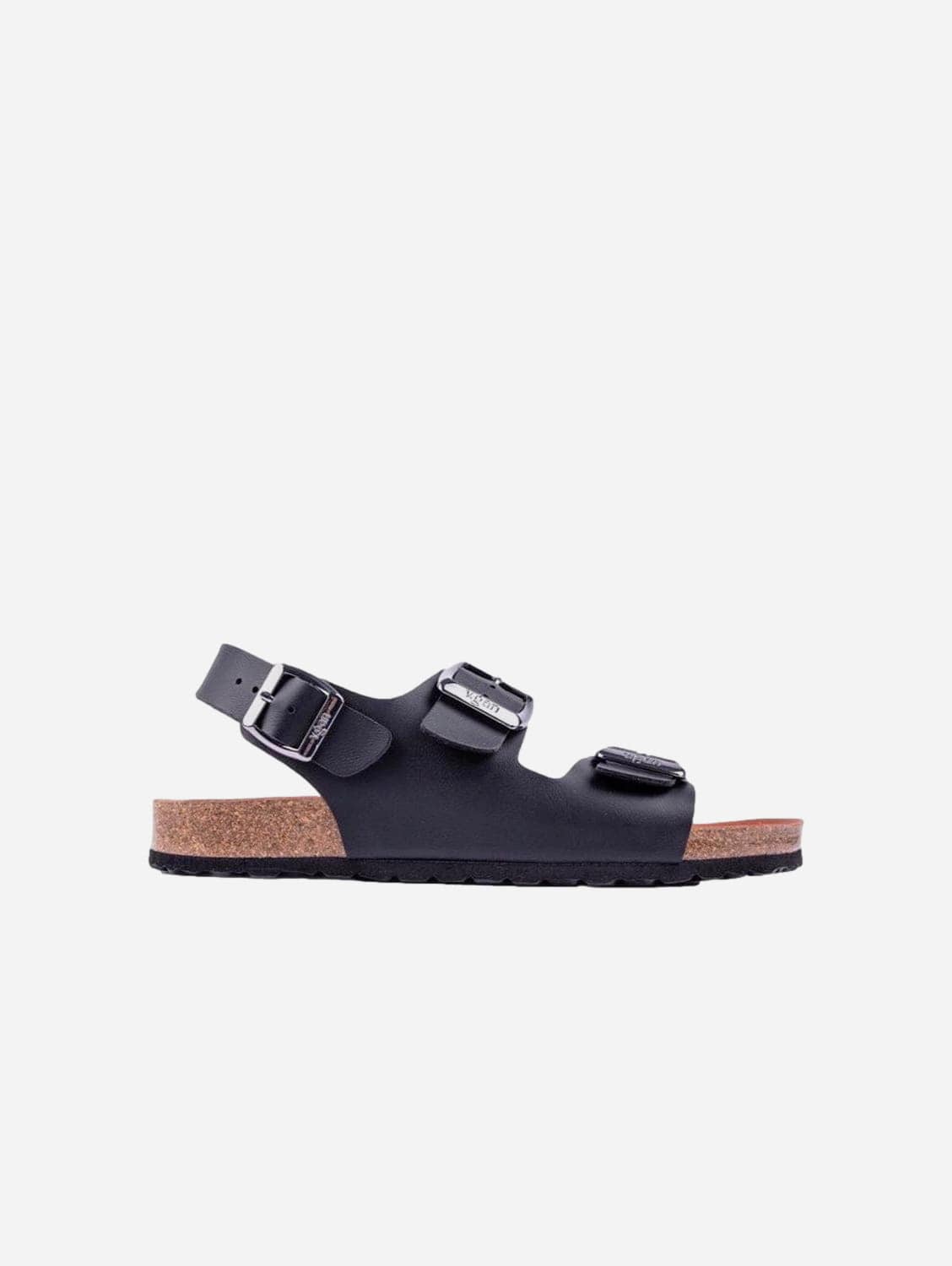 V.GAN Lima Men's Vegan Footbed Sandals | Black UK6.5 / EU40 / US7.5