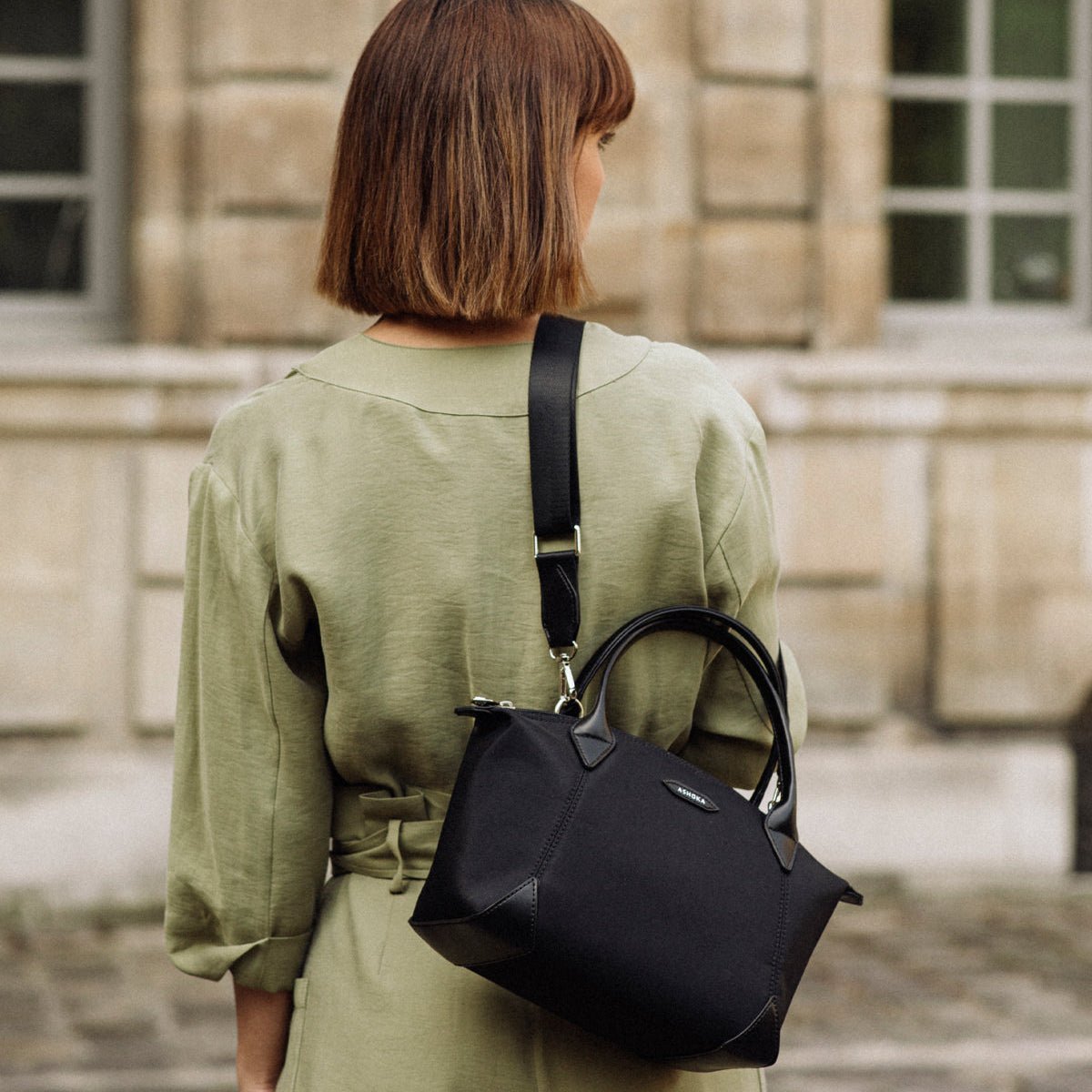 Pretty Uppeal™ & Recycled Nylon Black Bag - Vegan America