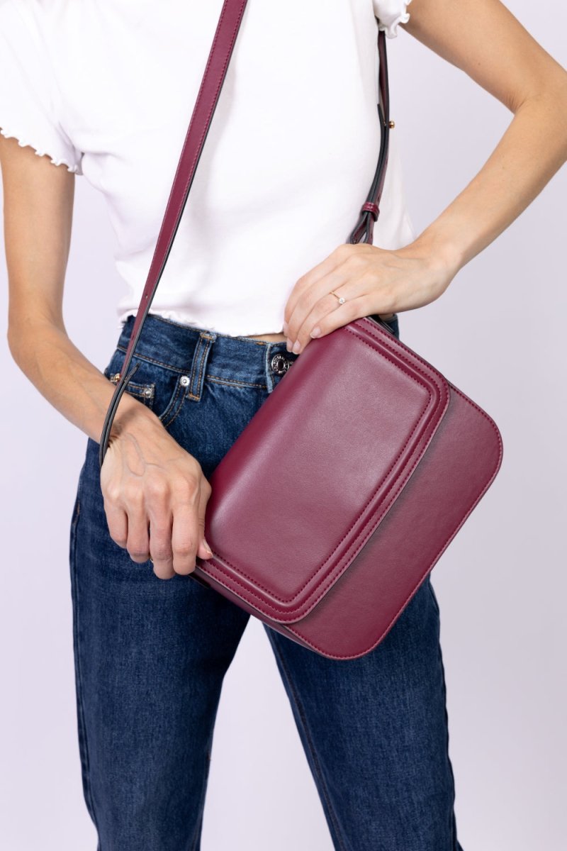 Brigitte Couture Uppeal™ Bordeaux Bag - Vegan America