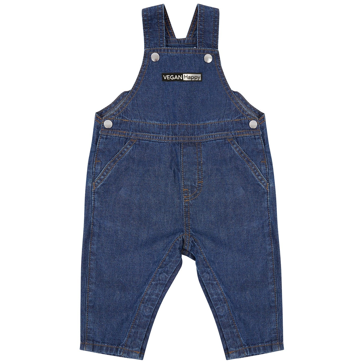Vegan Babies & Kid's Denim Dungarees | Blue