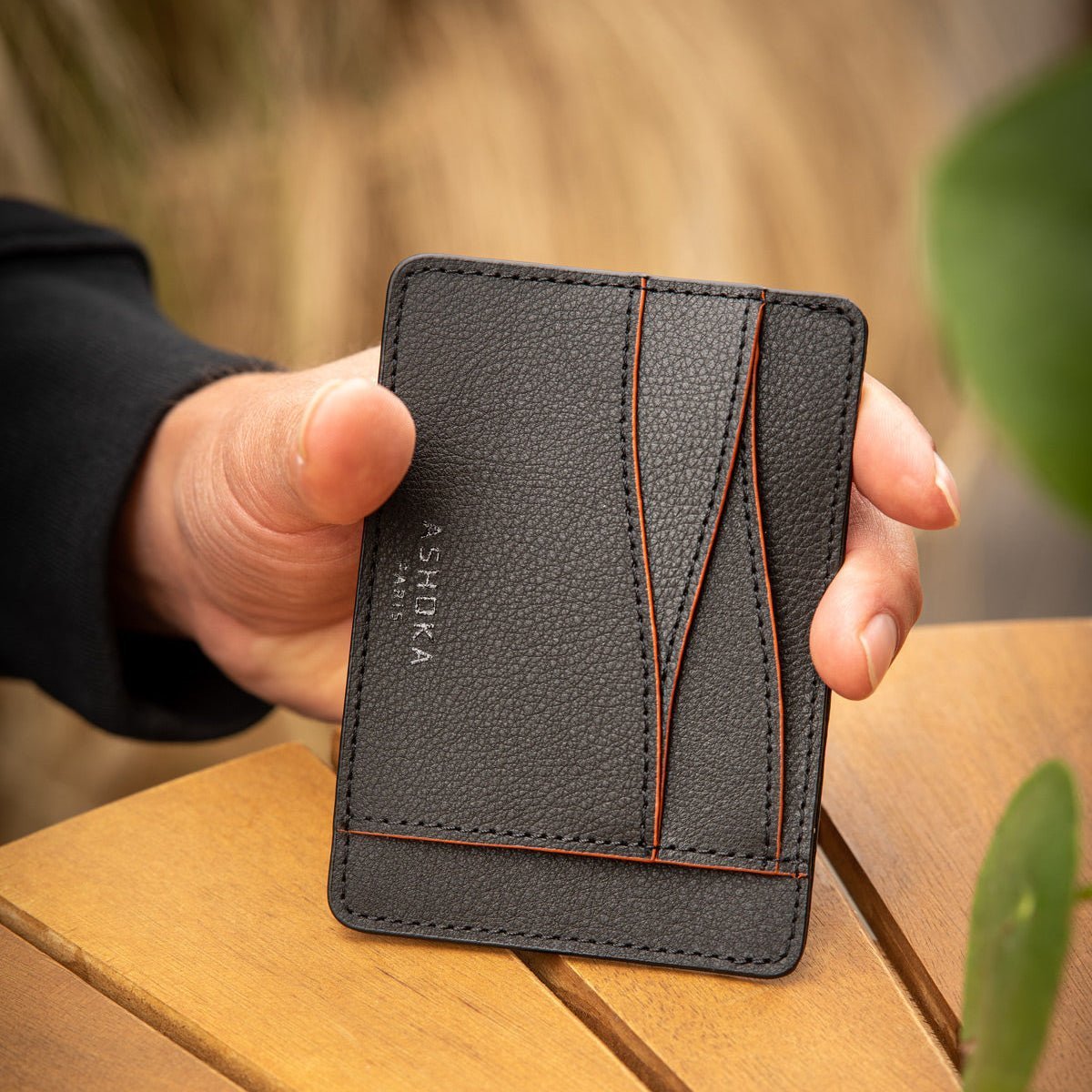 Large Mylo™ Mushroom Card Holder – Orange - Vegan America