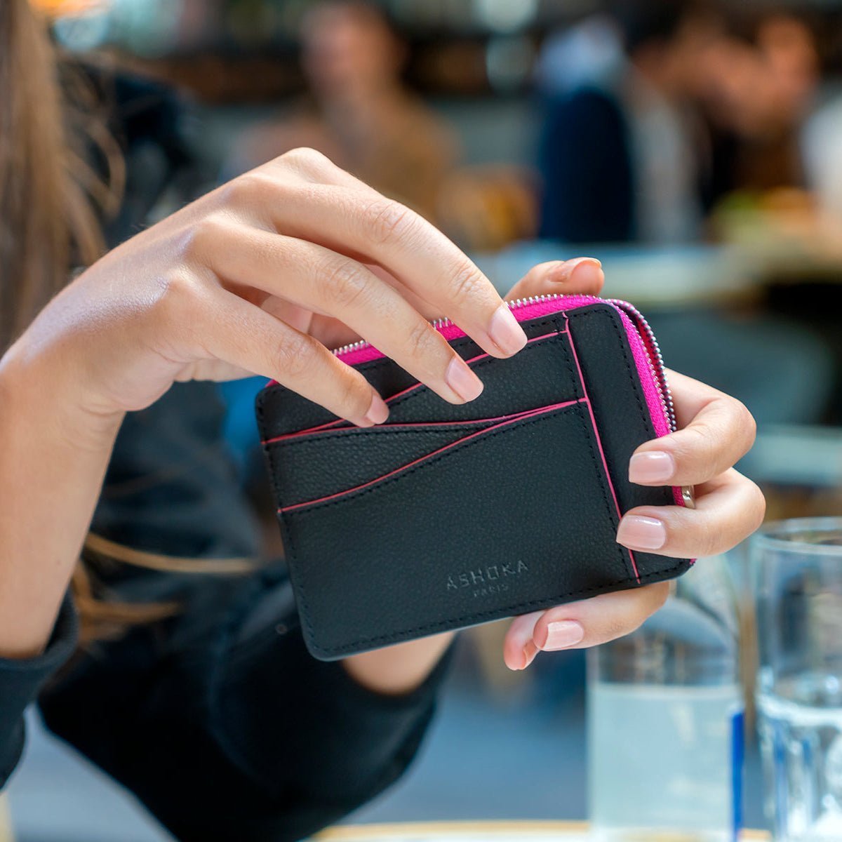 Large Zipped Mylo™ Mushroom Card Holder – Pink - Vegan America