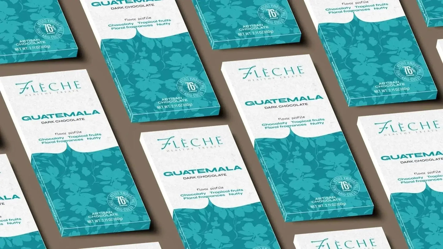 Vegan Sugar Free 76% Dark Chocolate Guatemala | Flèche Healthy Treats - Vegan America