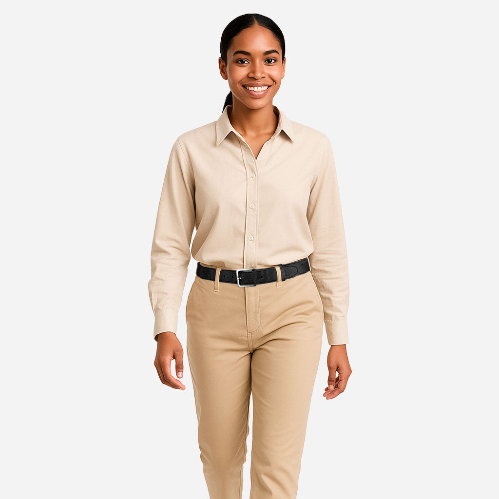Women Cork Belt 1 18" (30mm) - Silver Buckle